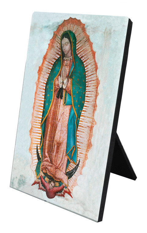Our Lady of Guadalupe Vertical Desk Plaque