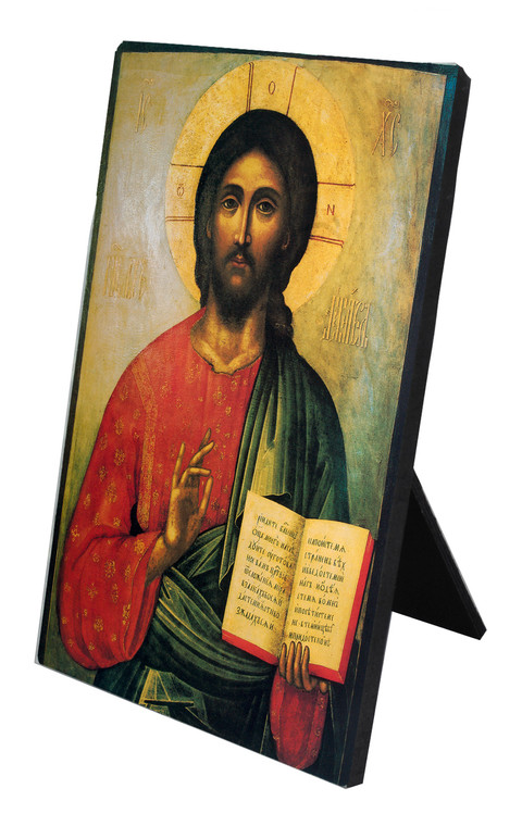 Icon of Christ Vertical Desk Plaque