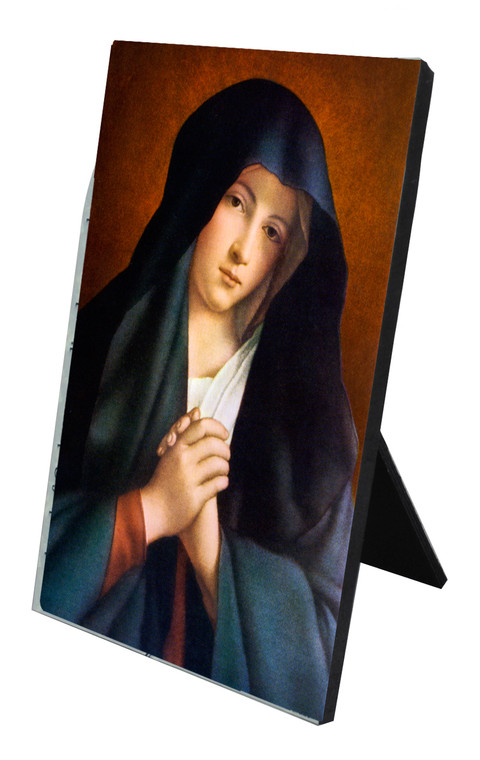 Crying Madonna Vertical Desk Plaque