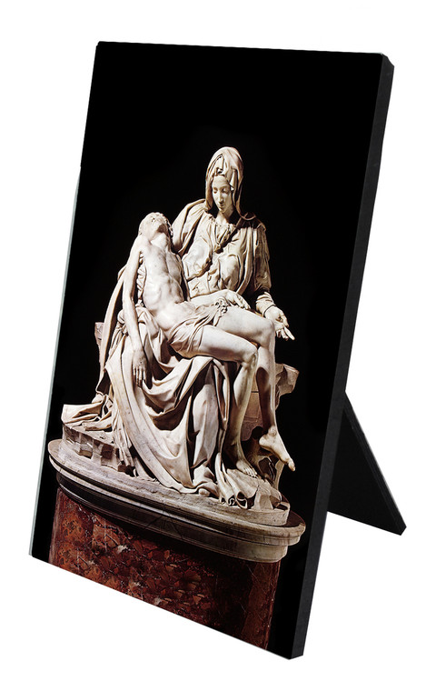 Pieta by Michaelangelo Vertical Desk Plaque