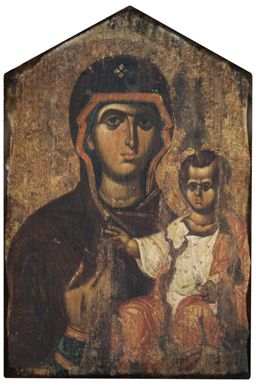 Madonna and the Child Jesus Rustic Wood Icon Plaque Madonna and the Child Jesus Rustic Wood Icon Plaque