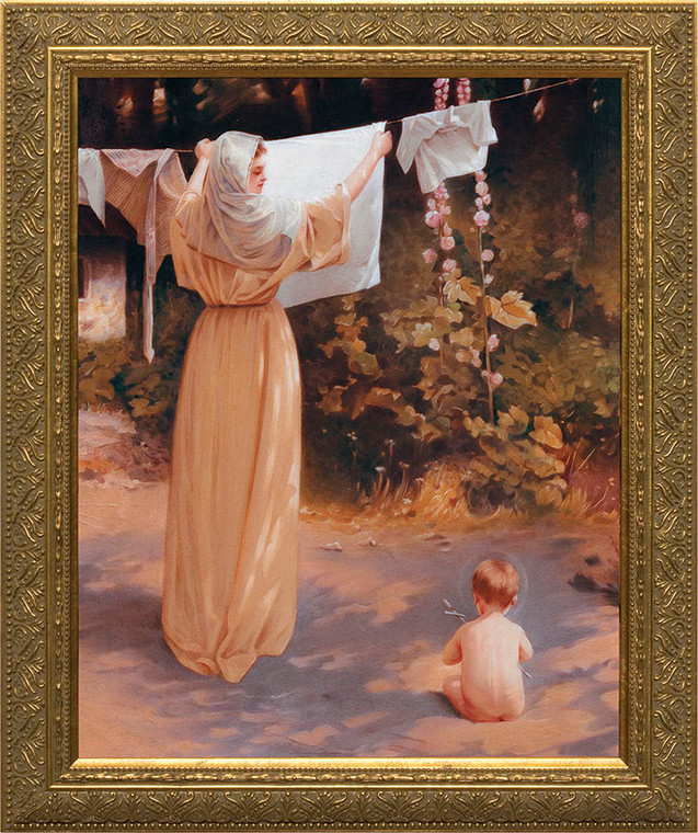 Polish Madonna - Gold Framed Art