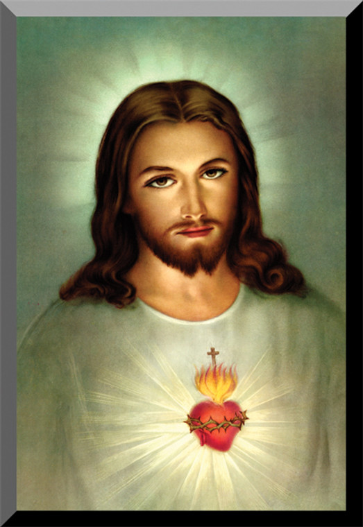 Traditional Sacred Heart of Jesus Wall Plaque