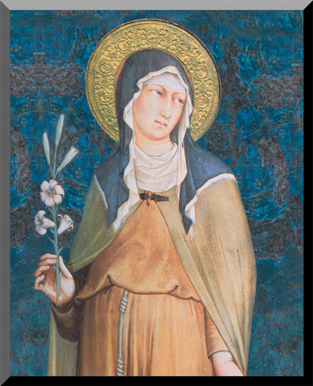 St. Clare Wall Plaque