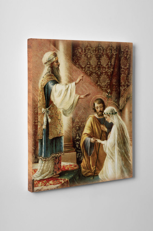 Wedding of Joseph & Mary Gallery Wrapped Canvas