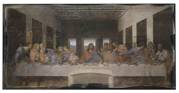 Last Supper by Da Vinci Rustic Wood Plaque