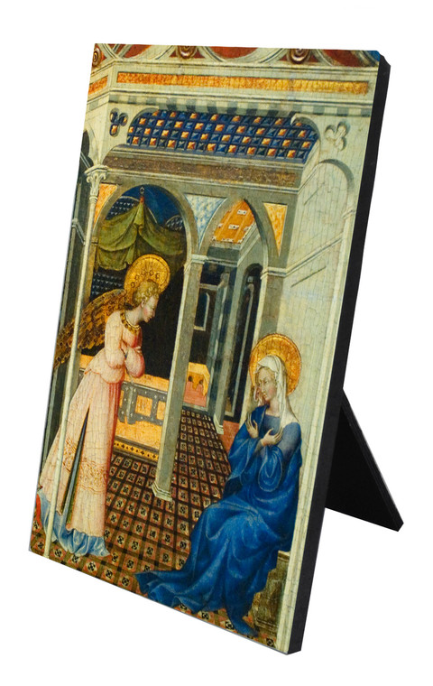 Annunciation by Giovanni di Paolo Vertical Desk Plaque