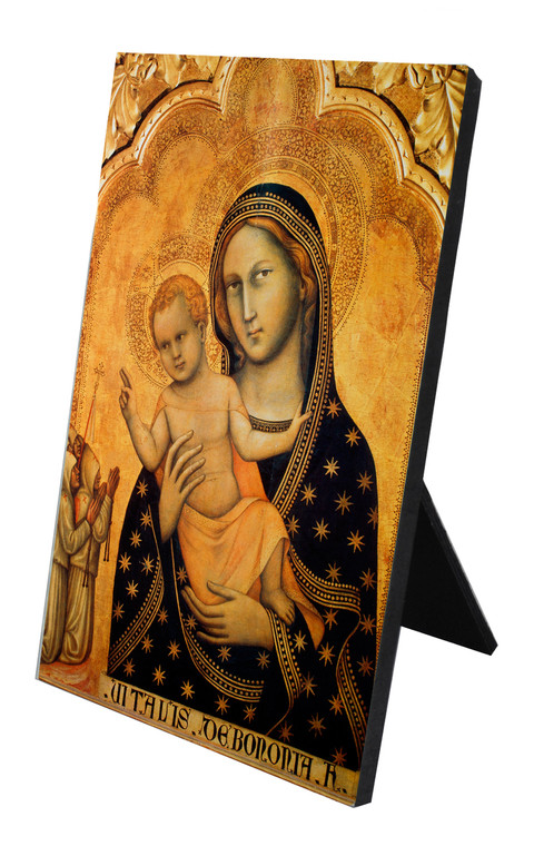 Madonna di Bologna Vertical Desk Plaque