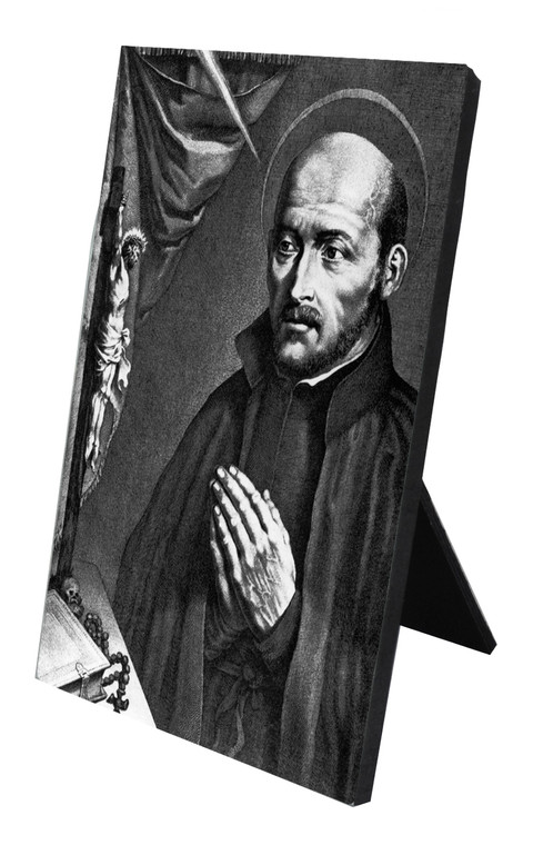 St. Ignatius of Loyola Vertical Desk Plaque St. Ignatius of Loyola Vertical Desk Plaque