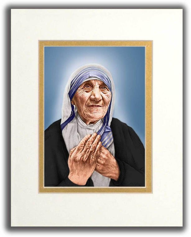 St. Teresa of Calcutta Canonization Matted Print