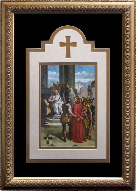 Bertucci Deluxe Stations of the Cross matted and framed  (Set of 14)