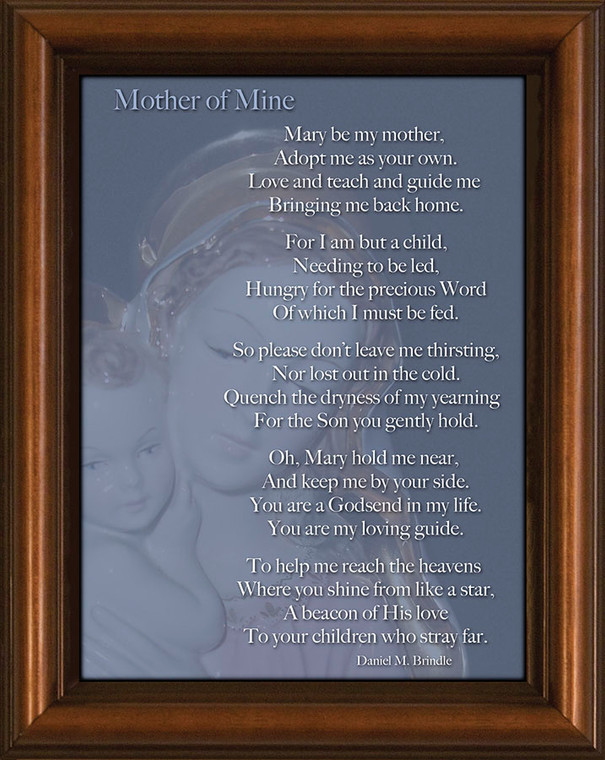Mother of Mine Poem Framed