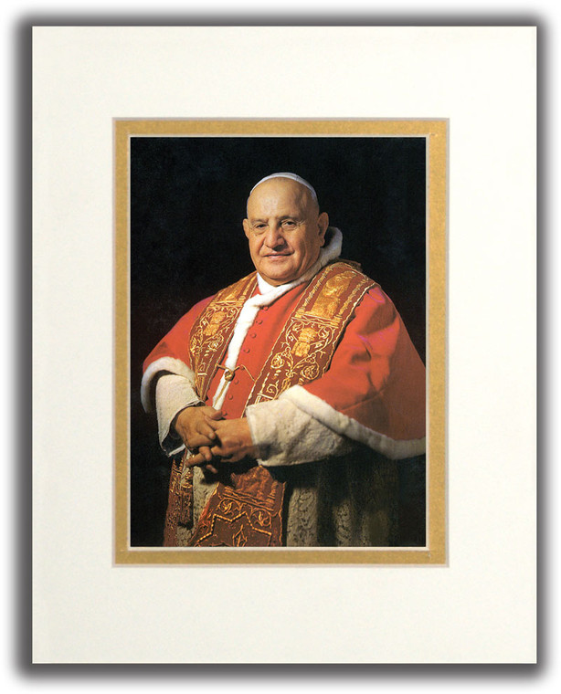 Pope Saint John XXIII Formal Matted Print