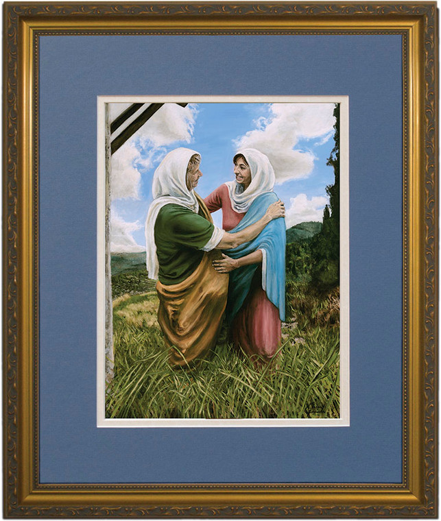 The Visitation II by Jason Jenicke Matted - Standard Gold Framed Art