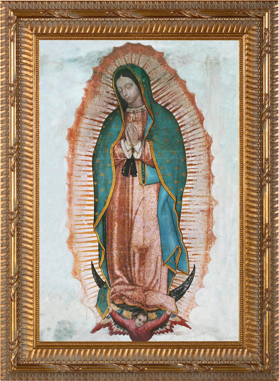 Our Lady of Guadalupe - Ornate Gold Framed Canvas