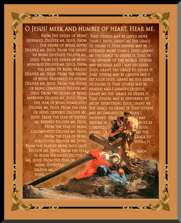 Litany of Humility Graphic Wall Plaque