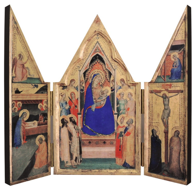 Madonna and Child Triptych Plaque