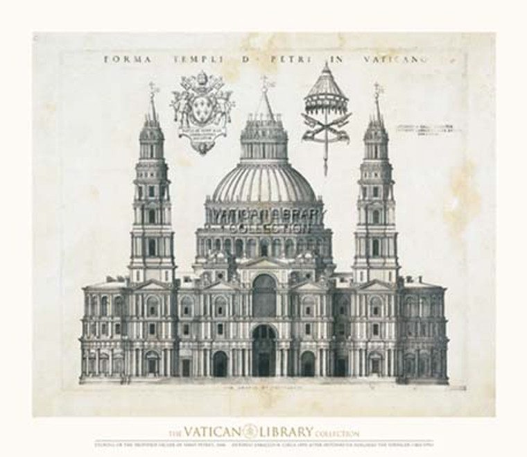 Forma Templi d Petri in Vaticano Paper Print