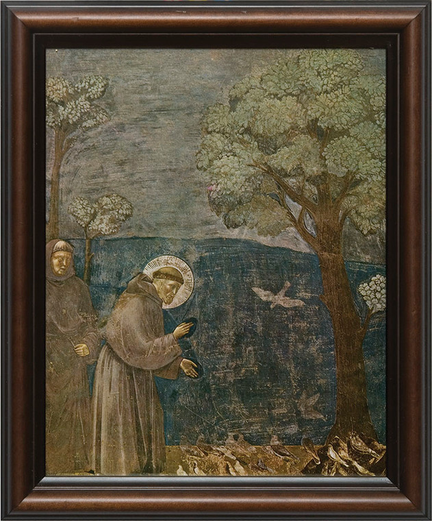 St. Francis with Birds Framed Art