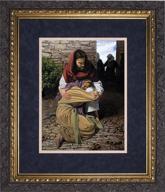 A Prodigal Daughter by Jason Jenicke Matted - Ornate Dark Framed Art