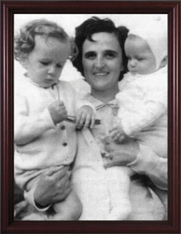 St. Gianna Molla (B&W) Framed Art St. Gianna Molla (B&W) Framed Art