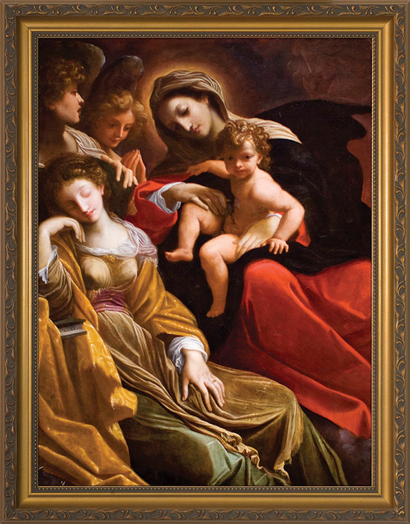 Mystical Marriage of St. Catherine Framed Art