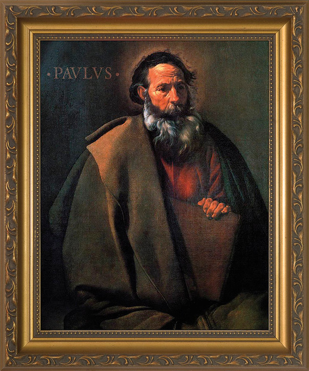 St. Paul by Velazquez - Standard Gold Framed Art