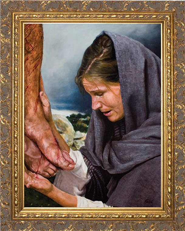 Mary's Sorrow by Jason Jenicke Ornate Gold Framed Art Mary's Sorrow by Jason Jenicke Ornate Gold Framed Art