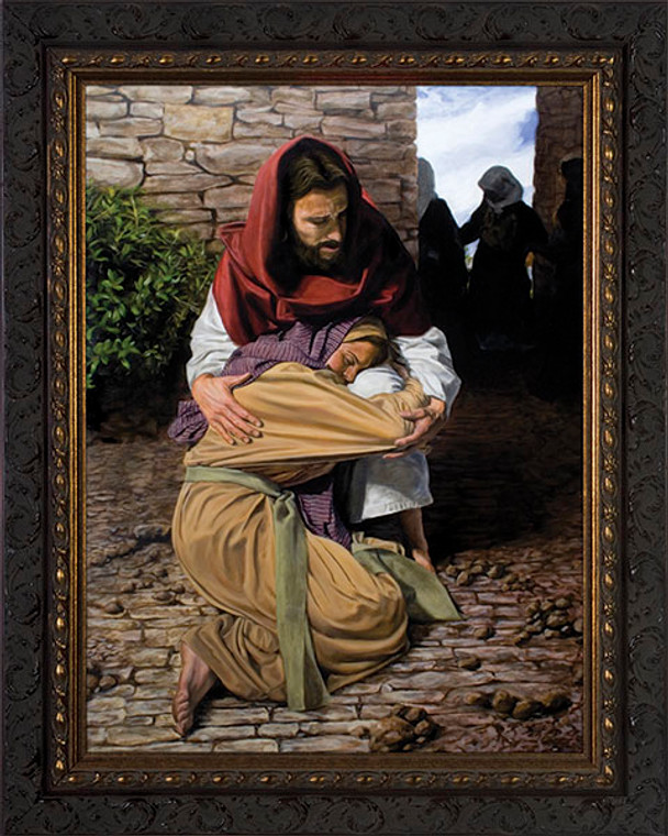 A Prodigal Daughter by Jason Jenicke - Ornate Dark Framed Art