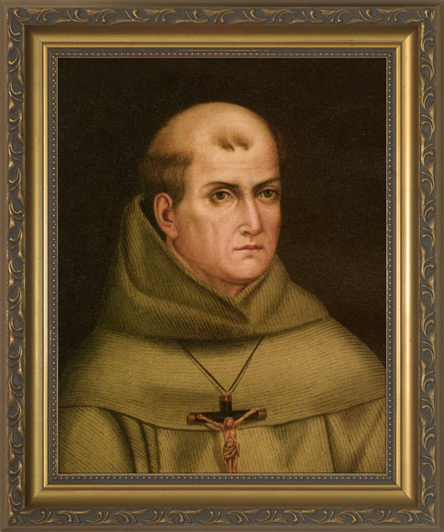 St. Junipero Serra Gold Framed Art