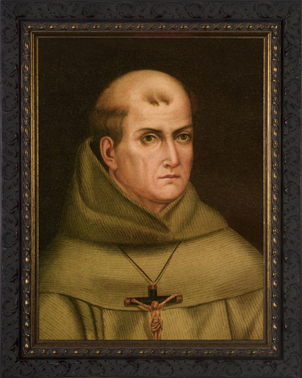 St. Junipero Serra Ornate Dark Framed Art