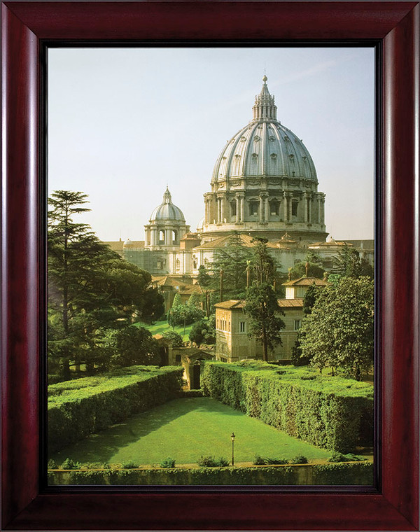 View of the Vatican Gardens Framed Art