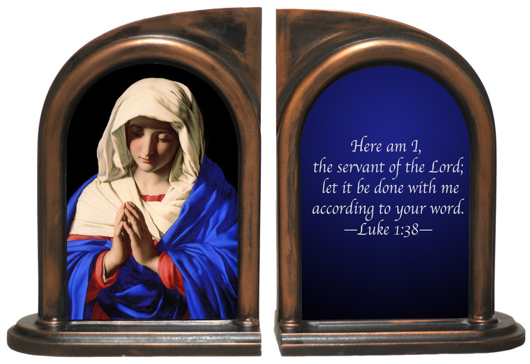 Madonna In Prayer Bookends