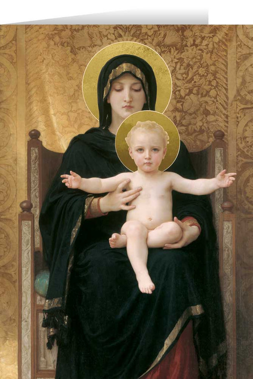 Virgin and Child Greeting Card