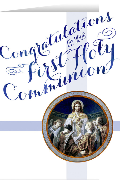 Christ, Bread of Angels First Communion Greeting Card II