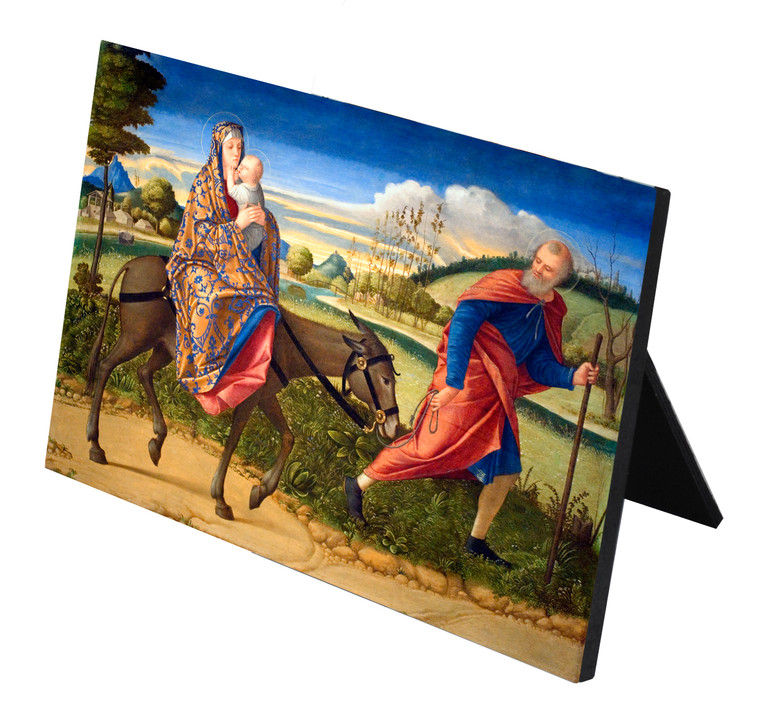 Flight Into Egypt Horizontal Desk Plaque