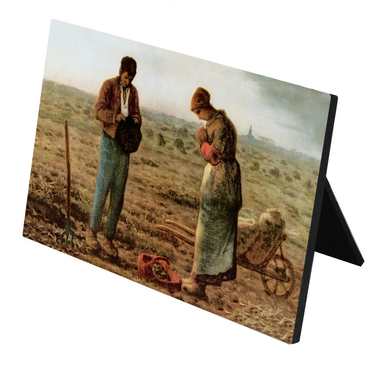The Angelus by Millet Horizontal Desk Plaque