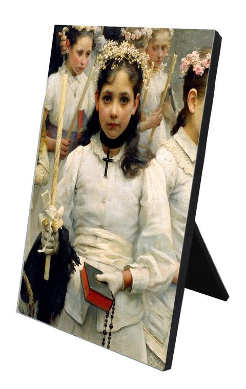After the First Holy Communion (Detail 1 Girl) Vertical Desk Plaque