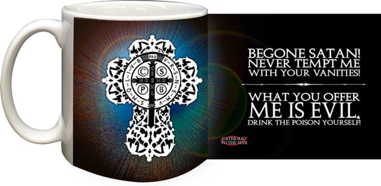 Blue Benedictine Cross Coffee Mug