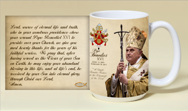 Pope Benedict XVI Commemorative 15 oz Mug