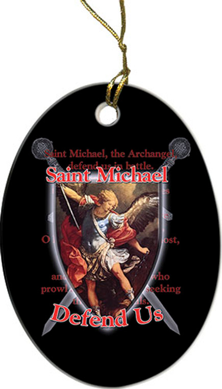 St. Michael Defend Us Ornament