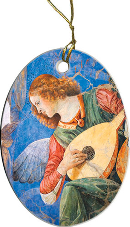 Brunette Angel Ornament