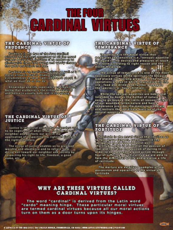 The Four Cardinal Virtues Explained Poster