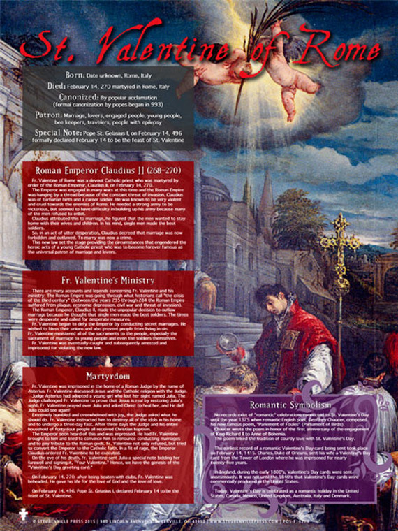 St. Valentine of Rome Explained Poster