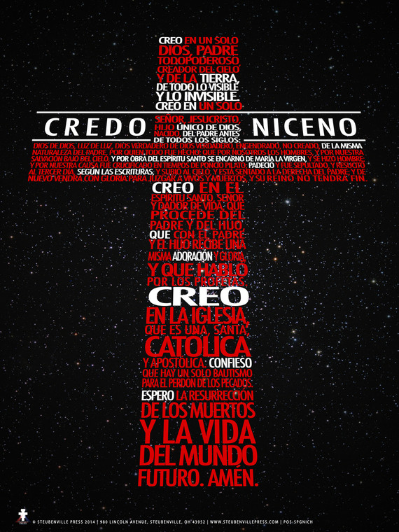 Spanish New Nicene Creed Poster