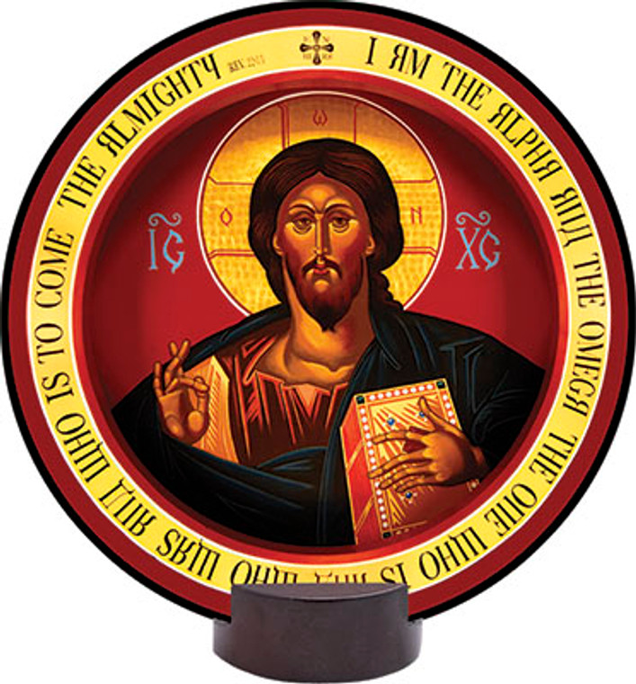 Christ the Teacher Round Desk Plaque