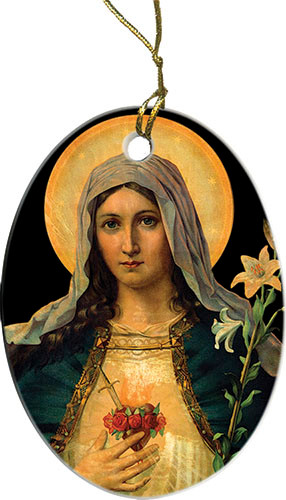 Antique Immaculate Heart Ornament