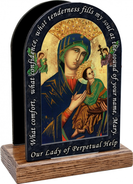 Mother of Perpetual Help Prayer Table Organizer (Vertical)