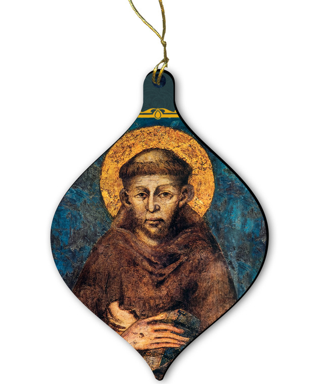 St. Francis by Cimabue Wood Ornament