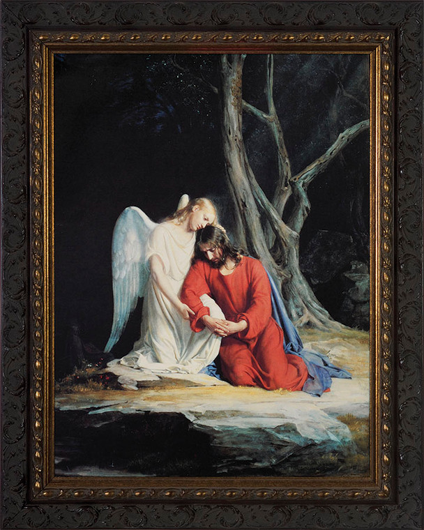 Gethsemane - Ornate Dark Framed Canvas